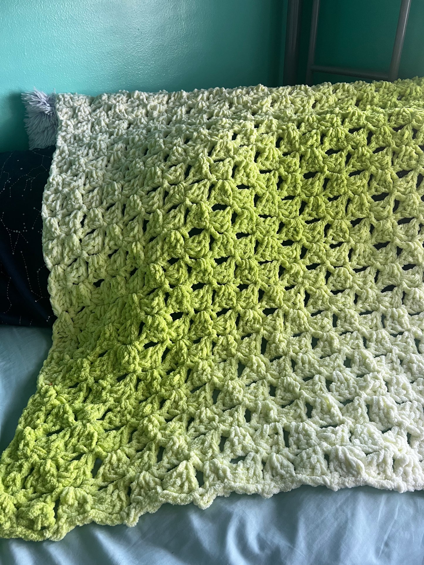 Electric Green Baby Blanket & Jellyfish Set