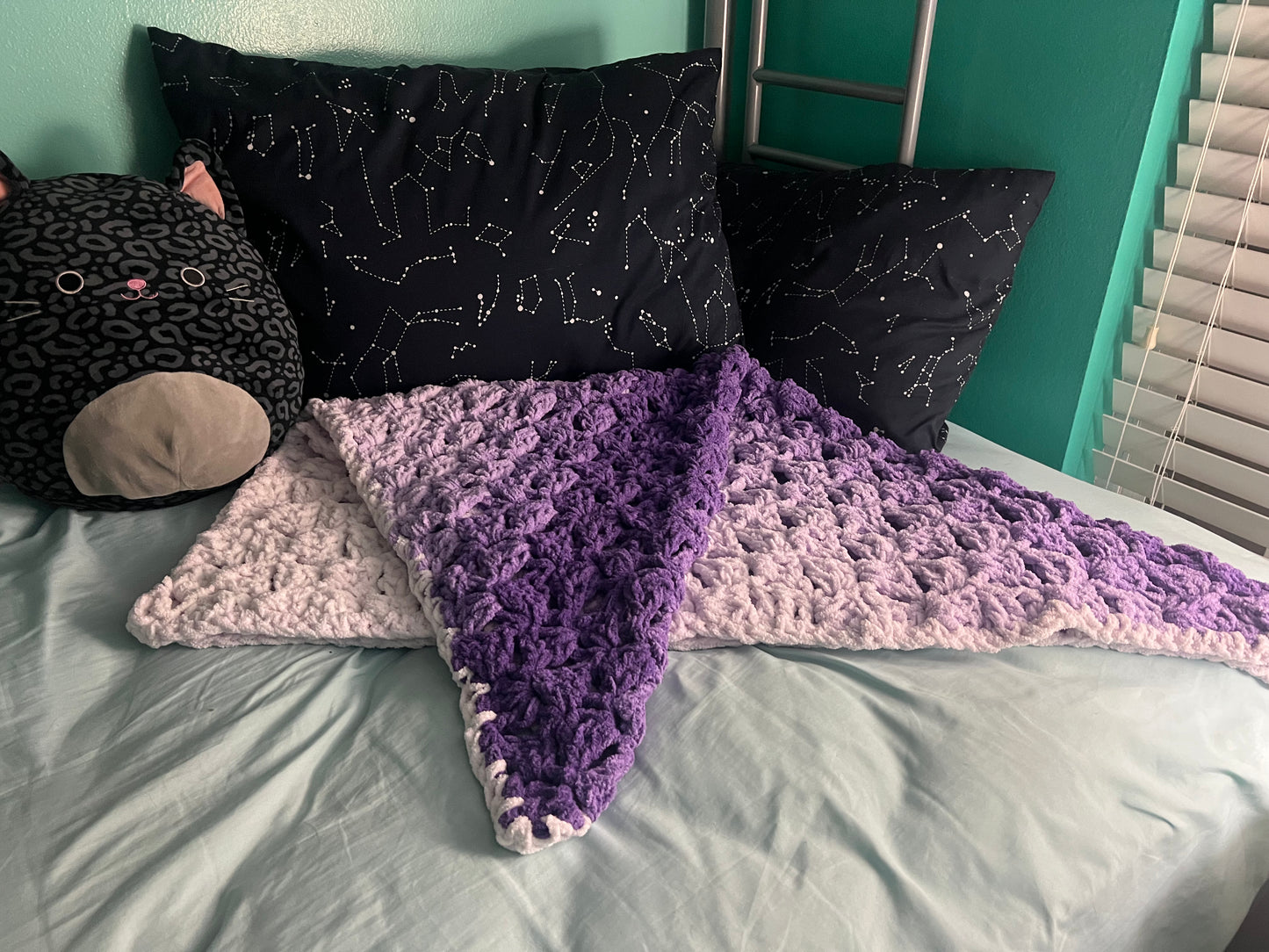 Lavender-phase baby blanket